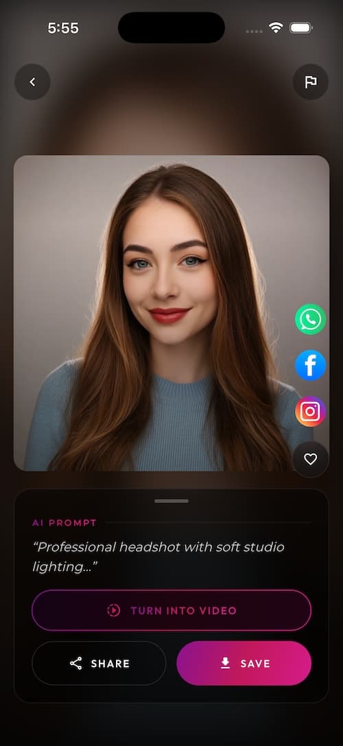SelfAI AI photo studio app screenshot 4